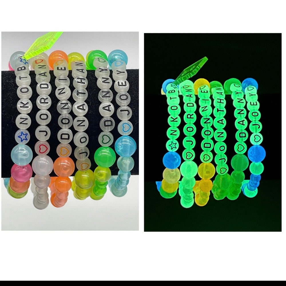 NKOTb Magic summer tour GLOW in the dark bracelet set